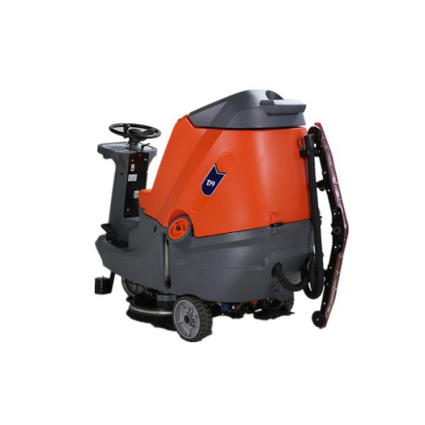Industrial Hard Floor Cleaning Machine Ametek Motor Dual Brush