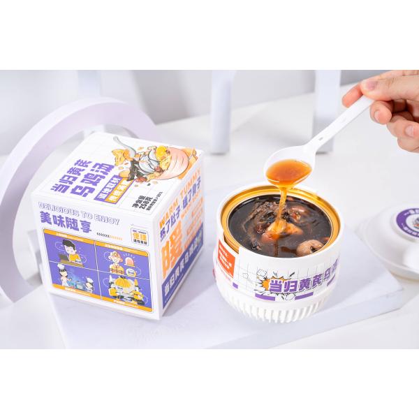 HACCP Certificated Herbal Black Chicken Soup With Angelica Huangqi