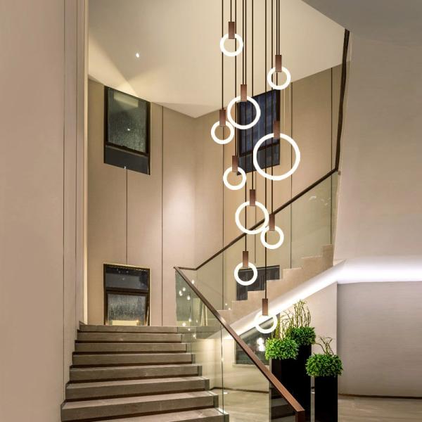 Unusual Acrylic Contemporary pendant lights Circle Lampshade For indoor home Lighting