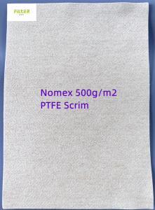 China Aramid / Nomex Needle Punched Felt Nonwoven Filter Cloth For Dust Collector on sale