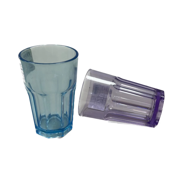 Unbreakable Octagonal Plastic Shot Glass Clear 200ml High Octagon PC PS Cup