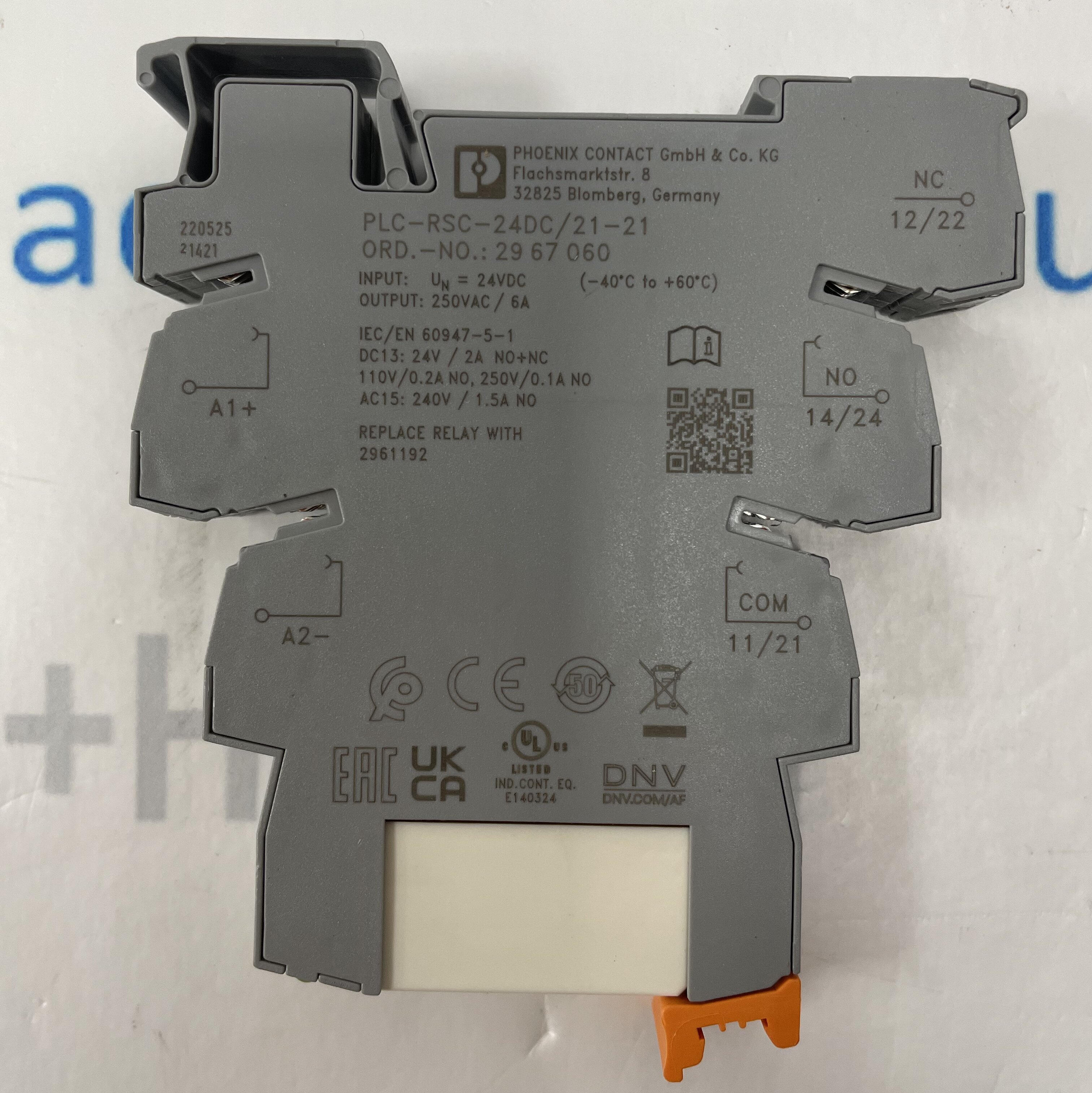 Phoenix Contact PLC-RSC-24DC21-21 2967060 Relay Module