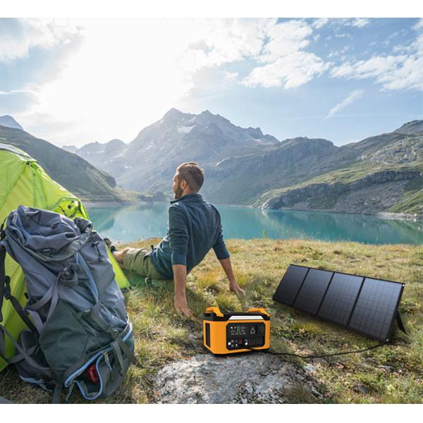 Portable Charging Power Station Home Outdoor With AC DC Camping Lithium Battery Backup