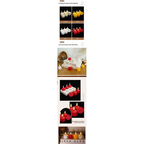 Rechargeable LED Tea Light with Remote Control and Flickering Flame Effect for Home Decoration