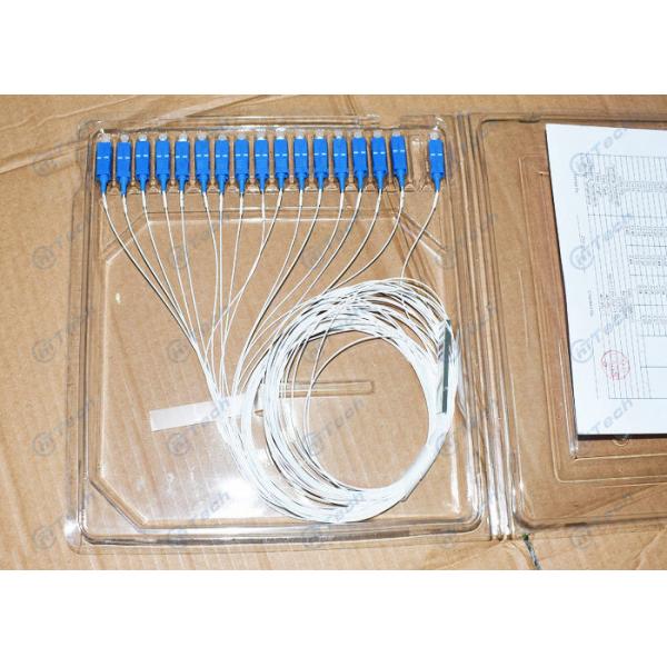 SC Apc Fiber Optic PLC Splitter / 1x8 PLC Splitter With IEC Standard Connector