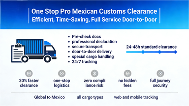 DDP International Shipping Door To Door One Stop Pro Mexican Customs Clearance