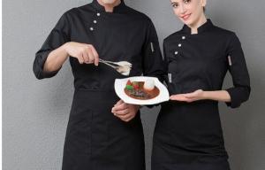 Buy cheap Designer Chef Uniforms Long Sleeve Tops + Apron Costumes Chef Overalls Kitchen Uniform Restaurant Clothing Cooking Wear product