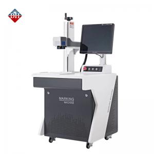 China 50w 20w 30w Fiber Laser Marking Machine For Metal Cabinet on sale