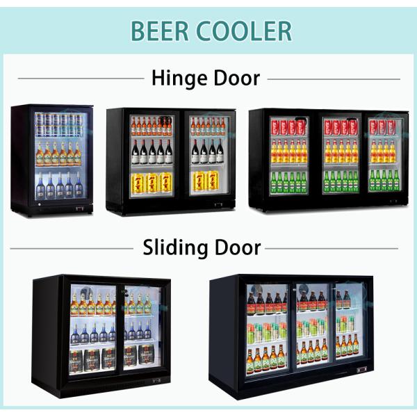 Glass Door Mini Bar Fridge Beer Chiller Drink Cooler For Hotel