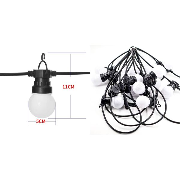 360 Degree RGB Pixel Light Bulb Dynamic Colorful DMX 50mm Pixel Bulb String Light