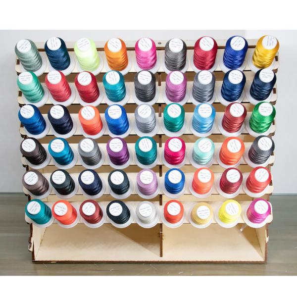 1000Y Small Cone Multi Color Polyester Embroidery Thread 120d/2 for Embroidery Machine