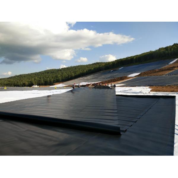 Black HDPE Geomembrane for Landfill Underground Waterproofing in 0.12-4.0mm Thickness
