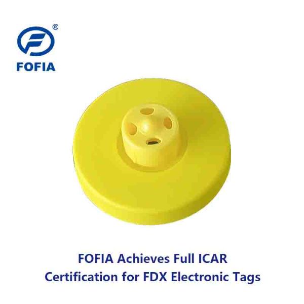 FULL ICAR Certified TPU Stripe Shape Long Range Active Rfid Sheep Ear Tag for Animals