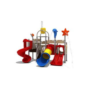 China Waterproof Kids Playground Outside Toys Outdoor With Slide For Theme Park on sale