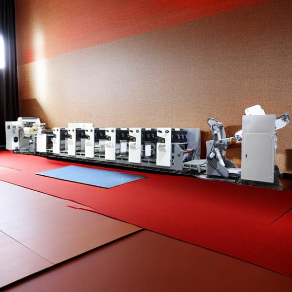 Inline Unit Petal Type Horizontal Flexographic Print Machinery Narrow Web Label Servo Driven LED UV Cold Stamp Mercury