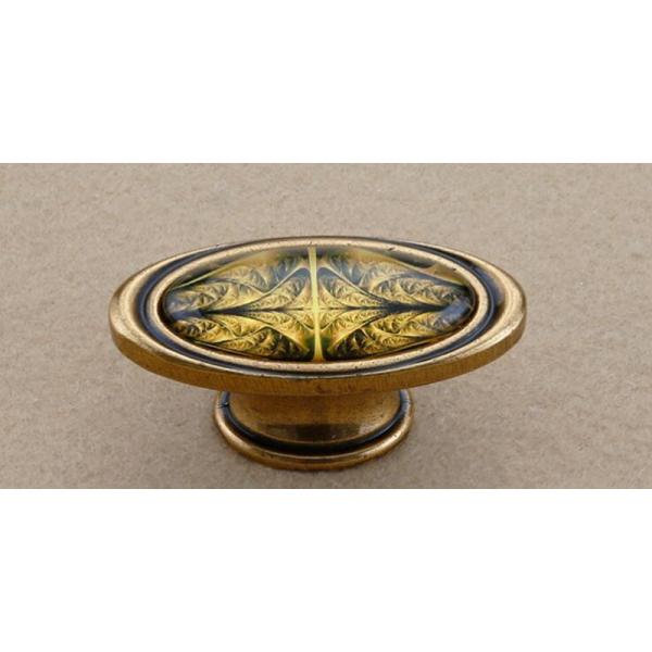 Gold Plated Ceramic Kitchen Cabinet Knobs / Closet Porcelain Handles T Bar Pulls Furniture Fittings