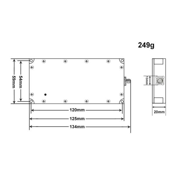 Gan 50W 2.4G Aluminium Shell Jammer Module For Anti Drone