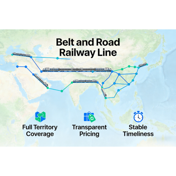 Safe International Rail Freight Forwarding Full Territory Coverage Railway Transport Services