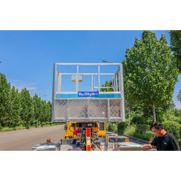 Customized Diesel 23m Telescopic Boom Bucket Vehicle Aerial work truck High-altitude Operation Truck