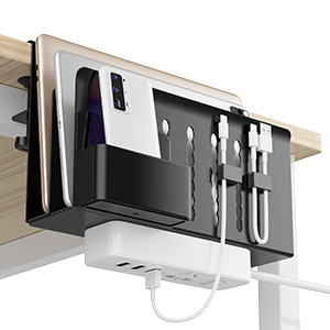 Pen Holder for Laptop Stand Tablet iPad books Holder Under Desk Hanging Organizer