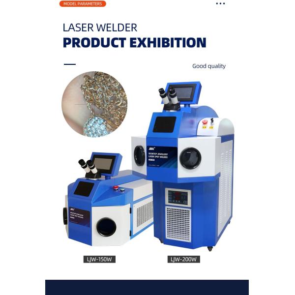 Easy to Operate 200W Built-In Chiller Yag Jewelry Laser Welding Machine for Rings Bracelets Platinum Gold Silver and More