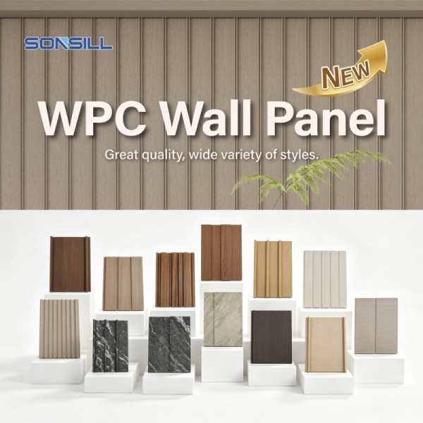 Villa Interior WPC Wall Panel Waterproof Decorative Composite Wood Wall Cladding Board