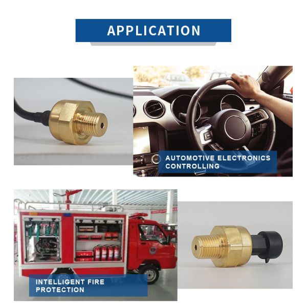 Anti-sorrosive Brass Material Liquid Water Pressure Sensor For IOT Application