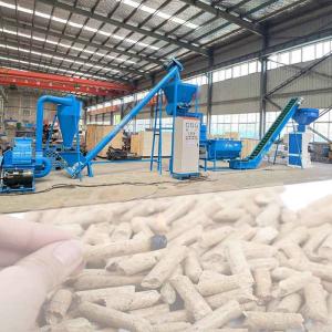 Buy cheap Stove Burner Biomass Pellet Production Line 6mm Wood Pellet Manufacturing Plant product