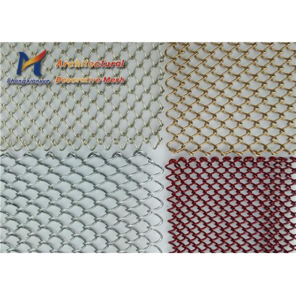 Restaurant Coil Drapery Mesh Dividers 0.5mm Decorative Metal Mesh Sheets