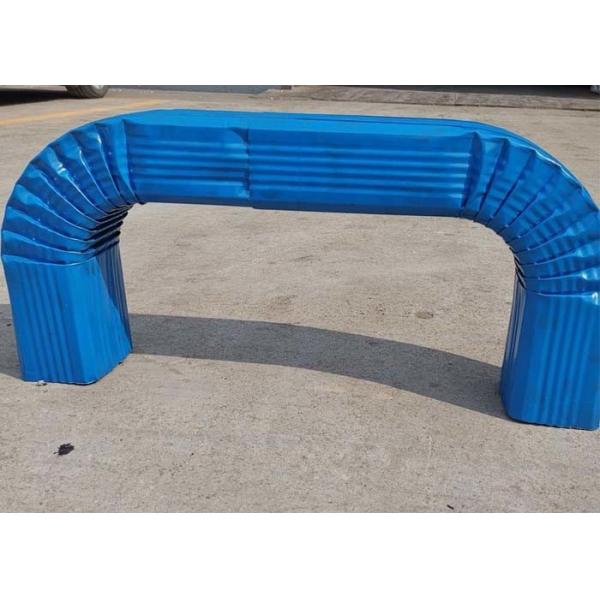 Color Plate Tube Roll Forming Machine For Rectangular Downspout 21 Stations