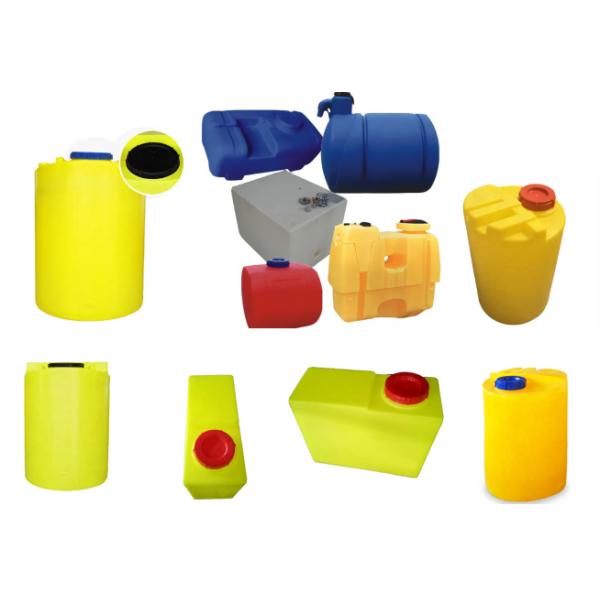 LLDPE Yellow Water Tank Customized Square Round Dosing Box Rotary Plastic Moulding