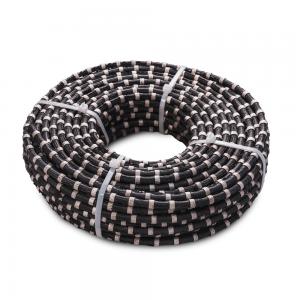 China Steel Rubber Diamond Wire Saw for Cutting of Reinforced Concrete Granite Marble Stone on sale