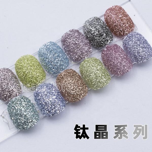 Teal Purple Chunky Hexagon Solvent Resistant Glitter Dust Oil Based For DIY Craft
