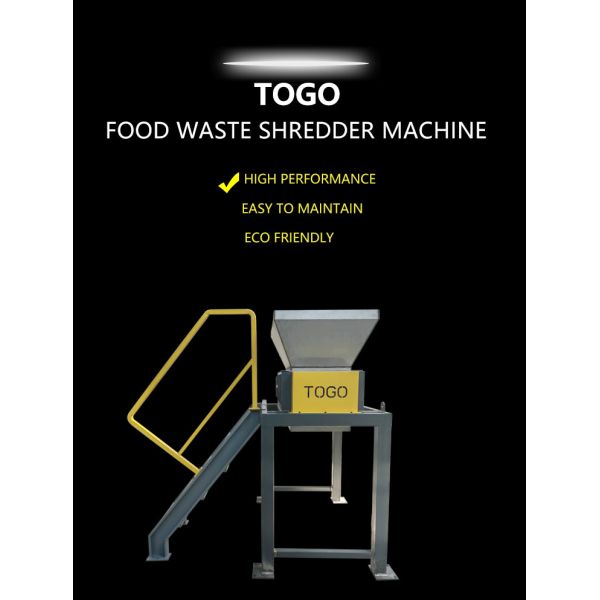 3000-10000KG/D Processing Capacity Food Waste Shredder with Overload Protective Motor and High Efficiency Safety