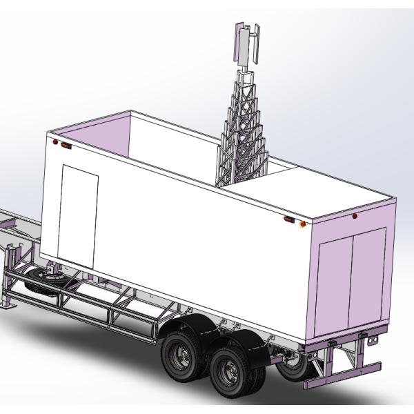 100ft Telecom Portable Cell On Wheels COW Telecom Mobile Towers