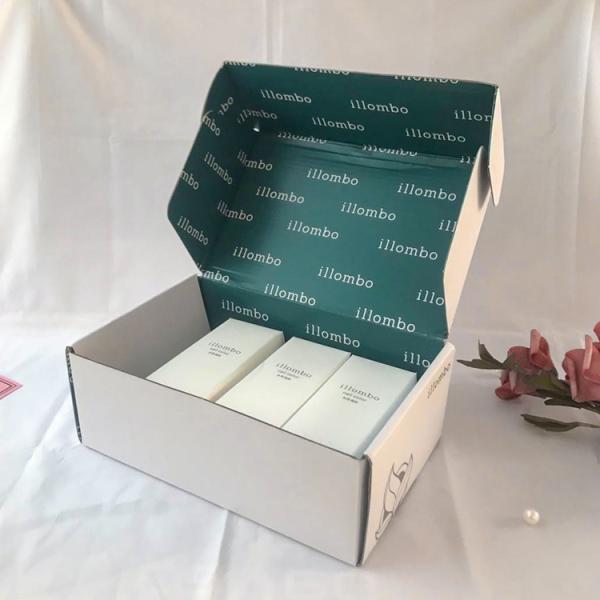 Custom Logo Printed Cosmetic Bottle Box Elegant Perfume Paper Gift Box