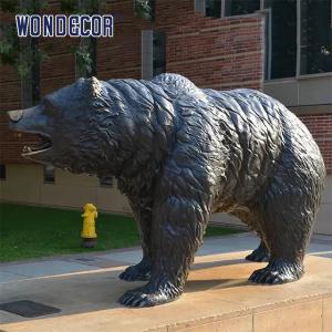 Buy cheap Bronze bear statues of large metal animals used for outdoor garden decoration product