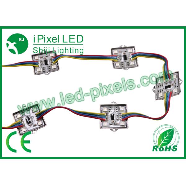 4pcsSMD5050 12v Arduino RGB ws2801 LED Square Pixel Module in metal case