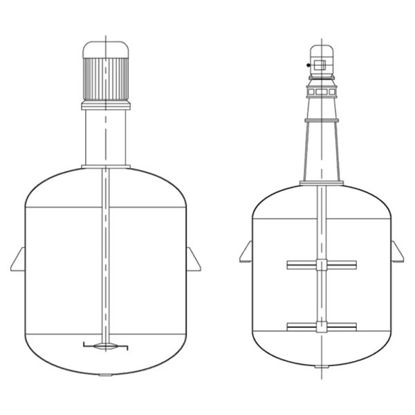 Custom Mixing Reactors 500L–100,000L Stainless Steel Chemical Reaction Vessels Suitable for mixing and dissolving solid-liquid materials in coatings