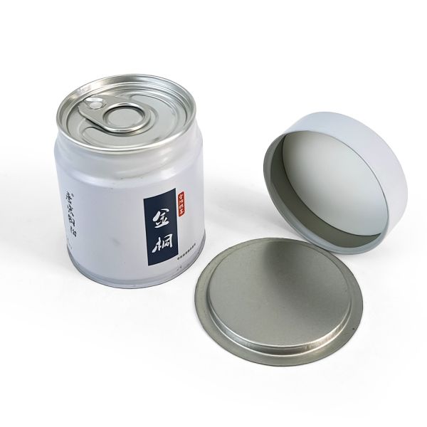 Empty Round 30g Match Powder Sealed Tin Can Airtight Powder Packaging