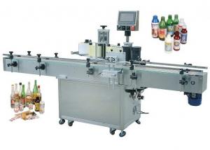 Buy cheap 40mm PLC Automatic Round Bottle Labeling Machine For PET Plastic Glass Water Bottles product