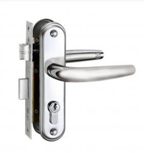 Buy cheap Safety Front Door Entry Handle And Deadbolt Lock Set Sleek Lever Cylinder Deadbolt product