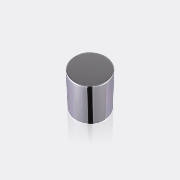 Silver Airless Aluminum Bottle Caps , Cosmetic Bottle Parts ISO9001 Compliant