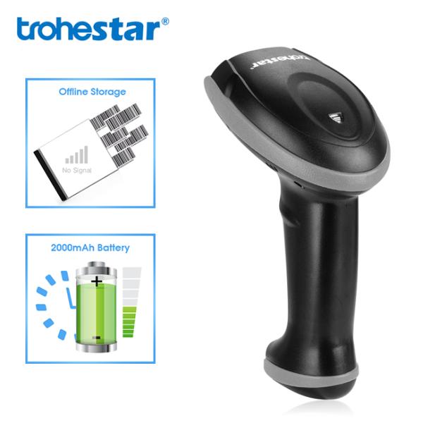 1D 2D 16MB 2.4G Long Distance Barcode Scanner