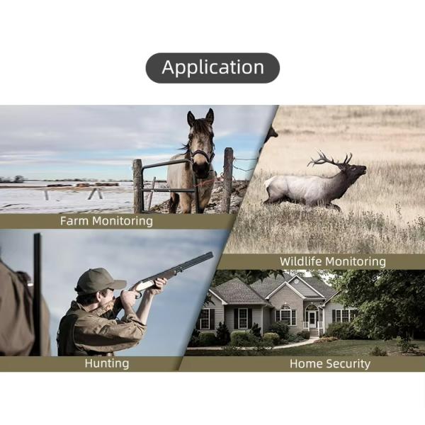 4K 112MP WIFI Night Vision Wild Game Trail Camera Solar Powered Camera Traps for Hunting