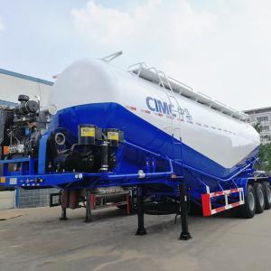 China Aluminum Alloy 50T 30cbm Dry Bulk Tanker Trailer on sale