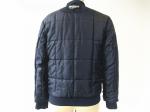 Cobalt Quilted Mens Polyester Bomber Jacket With Branded Tape On Sleeve TW80378