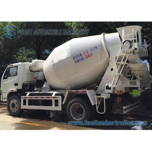 4 x 2 Mini Concrete Mixer Pump Truck Manual Control 3 Cubic Meter For ​Powerful Powertrain