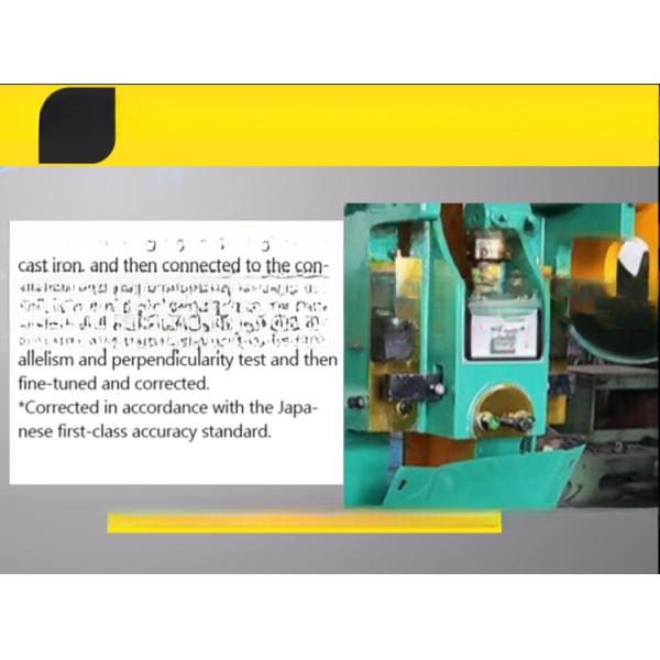 Mechanical Power Source High Speed Punching Press Machine Mechanical Type1 Design