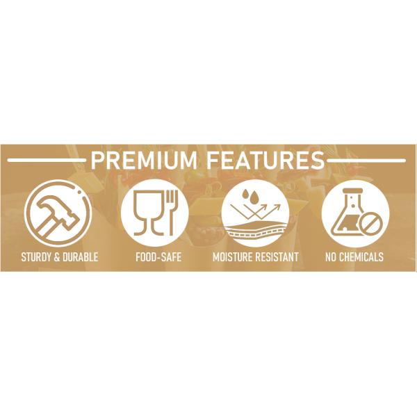 SPN-TP3A0 Charcuterie Cups kraft paper Appetizer Cup food holder for parties weeding events